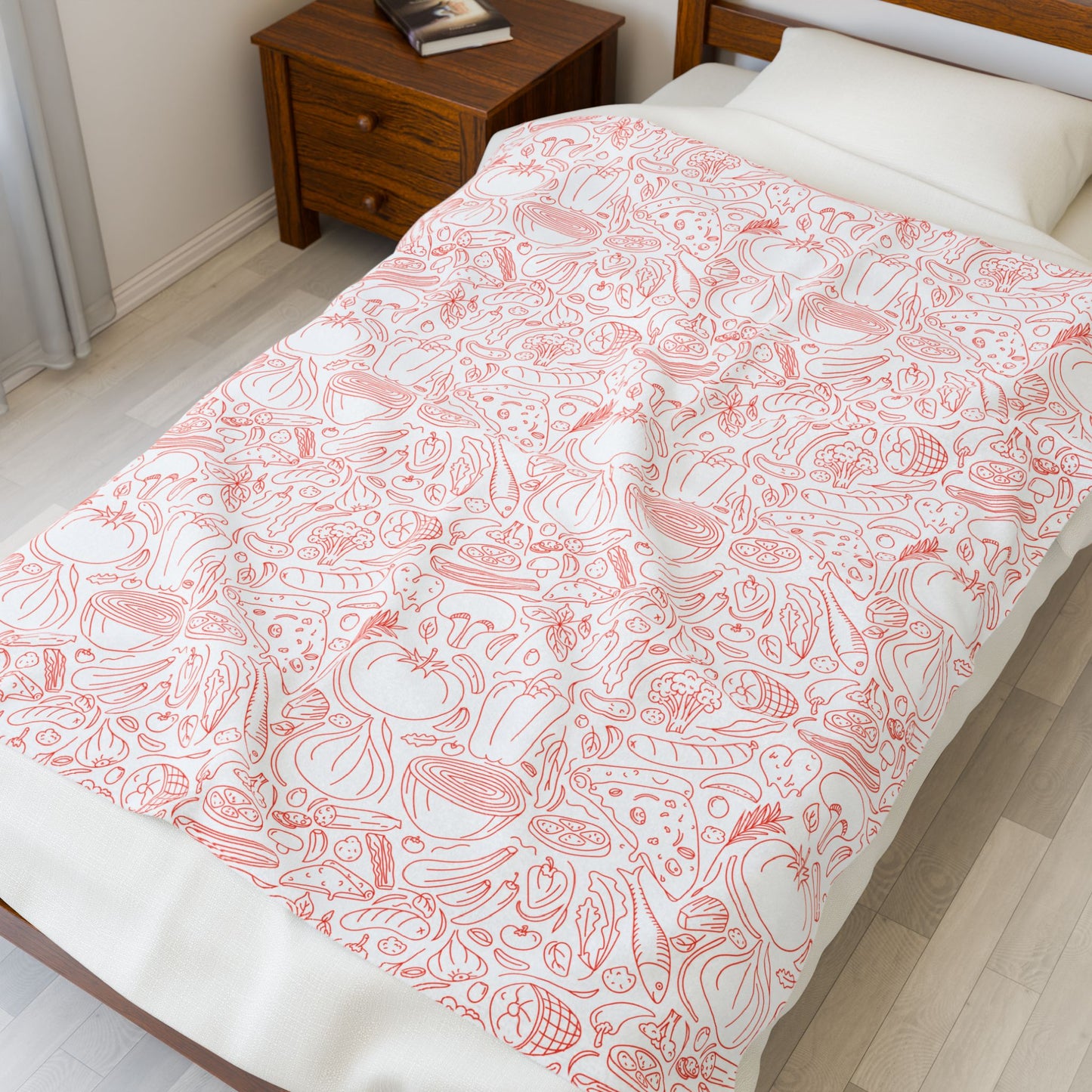 Pizza Lover Velveteen Plush Blanket