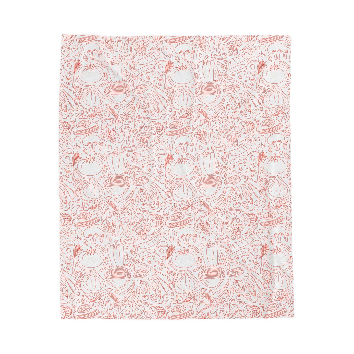Pizza Lover Velveteen Plush Blanket